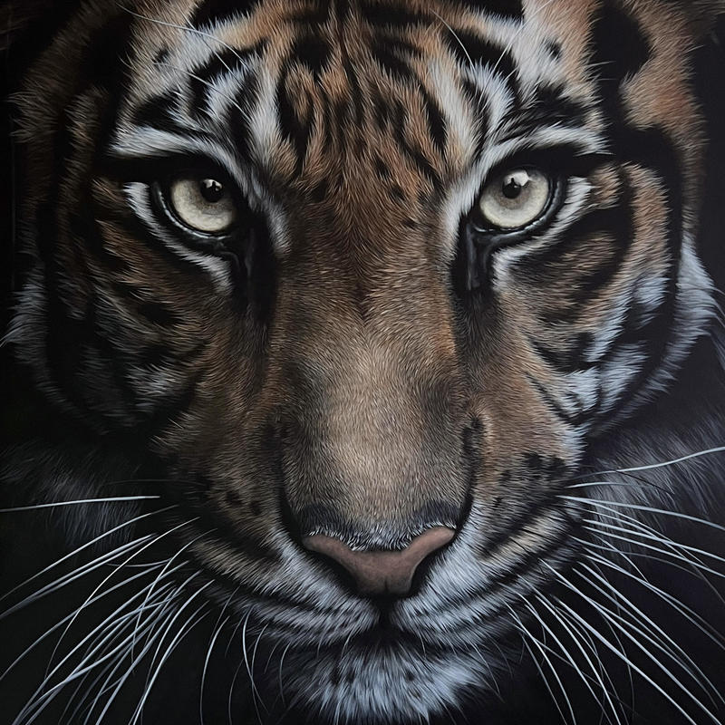 'Indrah' / Acrylic on canvas / 80x100cm