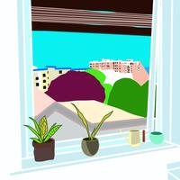 Brighton Window / Digital Drawing & Print