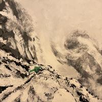 On the North Face/Acrylic on canvas/ 50cms x 50cms