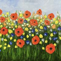 Spring Flowers/ Oil on canvas/ 59cms x 42cms
