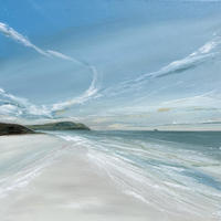 Polzeath Beach/oil on canvas/60x60cm