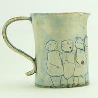 Crowded jug / Glazed Ceramic / 12cm tall
