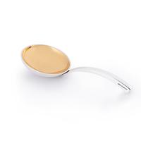 Coffee Scoop, Sterling silver with Gold plate 