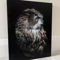 'Merlin' / Acrylic on wood panel / 11x14"