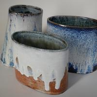 Ash glazed pots
