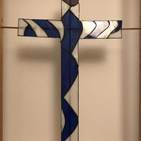 One Friday Afternoon / copper foil stained glass / 74cmx44cm