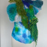 Sophie GCSE Textiles. Final outcome from 'Coast' project.