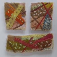 Egyptian Fragments/ Naturally dyed fabric and stitch