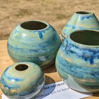 Bulbous pots 'For Sitting in the Moment and Hold Hope'