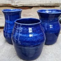 Little blue vases to 'Nourish the Heart'