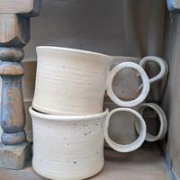 'Salt the Path' cups in winter white
