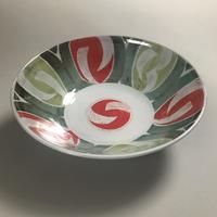 RedAndGreen Bowl / Tin-glazed Earthenware/ 26cm diameter