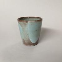 Coffee Beaker / Coloured Tin-glaze / 9cm high