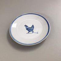 Plate with Chicken / Tin-glazed Earthenware/ 13cm diameter