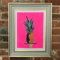 Pink Pineapple/Acrylic on canvas/ 30cm x 40cm