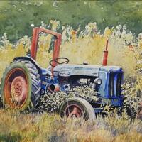 Abandoned Fordson/Watercolour/22"x18"