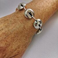 Silver cast bracelet 