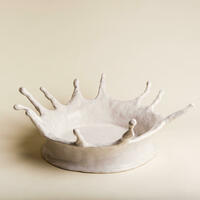 Milk Drop/Ceramic Stoneware/ 45cm round