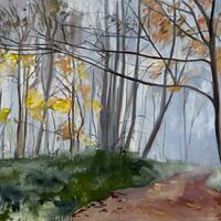Autumn Mist, Oil on canvas