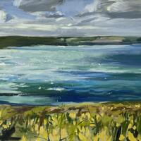 Widemouth Bay, Oils on canvas, 90 x 60cm