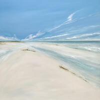 Dune Walk/oil on canvas/100x100cm