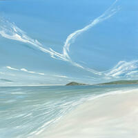 Burgh Island/oil on canvas/100x100cm