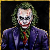 The Joker. Acrylic. 51 x 51cm
