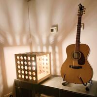 Light Cube II / Oak & Walnut / 40cm x 40cm x 40cm