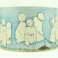Sowing the seeds / ceramic / 17cm wide