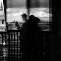 London skyline from Tate Modern- Black and White Photograph