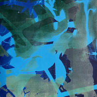 Bright Blue/Monoprint/21 x 29cms
