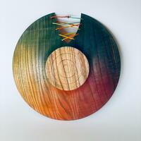 Stitched Bowl / Wood / 17CM diametre