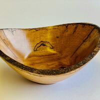 Natural Edged Bowl / Wood /19cm by 9cm