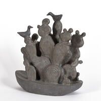 'Cactus Ark', ceramic, 24 x 23 x 12 cms