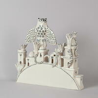 'Owl Bridge 2', ceramic, 28 x 30 x 9 cms