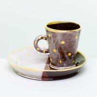 Spotty Ware Mug & Plate in Yellow