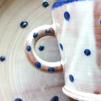 Spotty Ware Mug & Plate Surface Detail