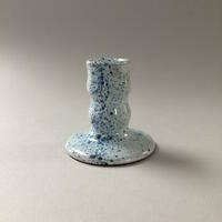 Very small Vase, spattered blue