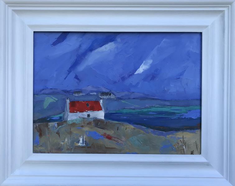 Red Roof Barra/Oil on Board/41cm x 331cm