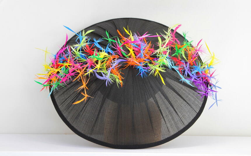 'A colourful tangle' / Contemporary hat