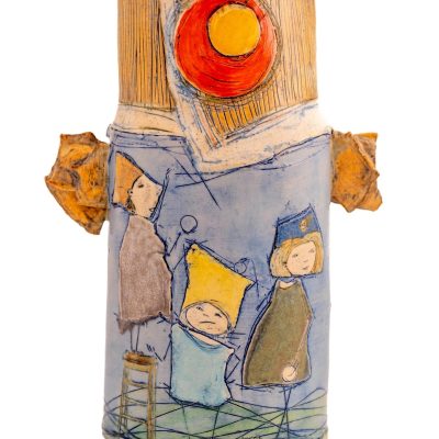 This is for you - ceramic vase / glazed stoneware / 25cm tall