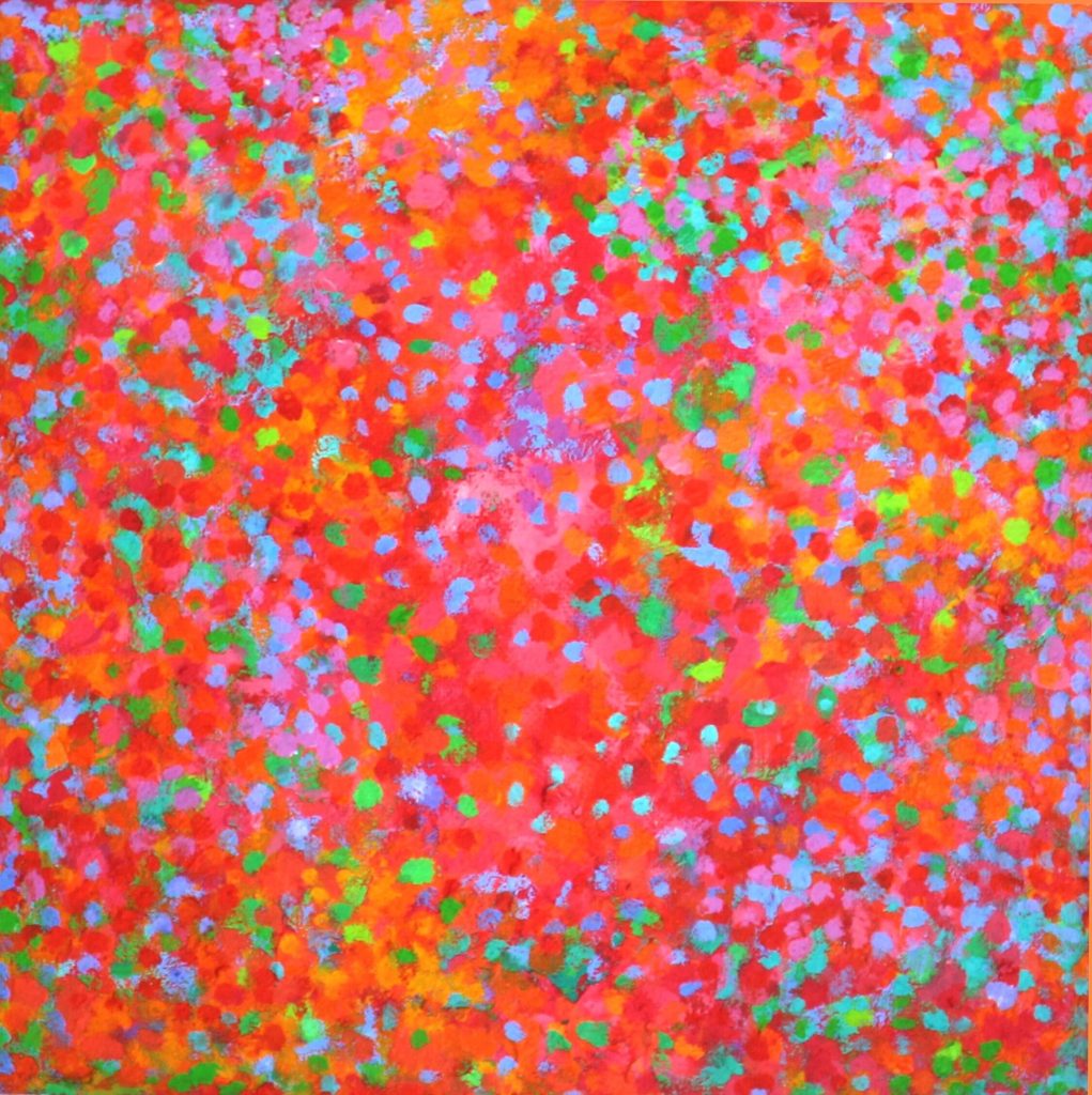 'Spangled' 40x40 acrylic on board