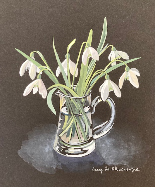 snowdrops/gouache/12
