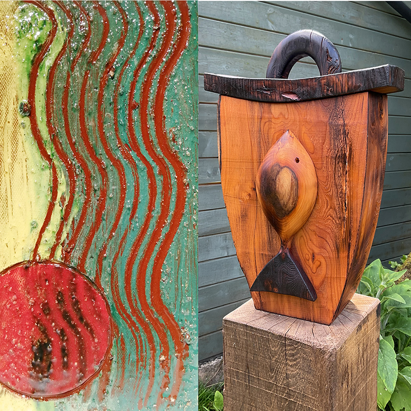 Slipware & Yew Vessel