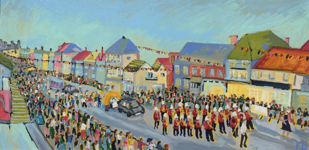 Carnival Parade /Acrylic on Canvas / 100cm x 50cm