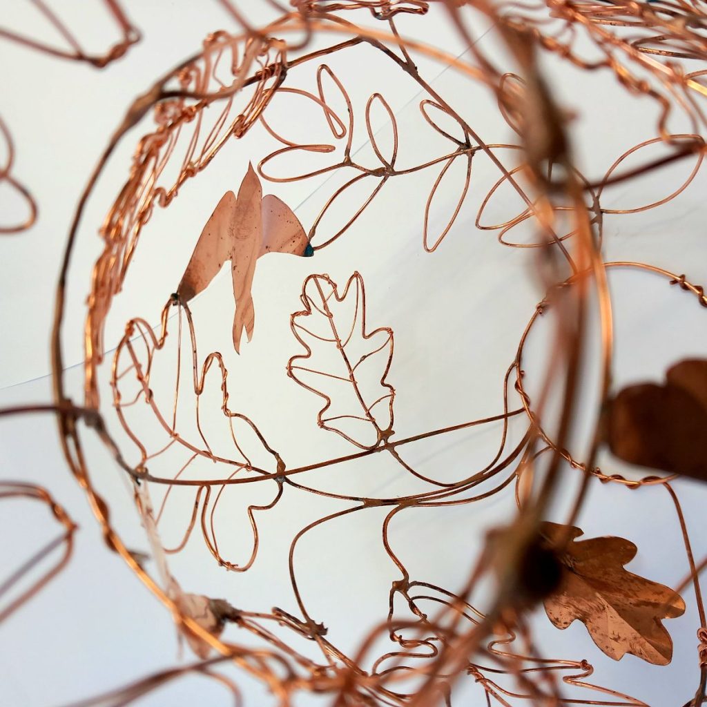 Detail of'A jug for Alice'/Copper wire/30x23x23cm