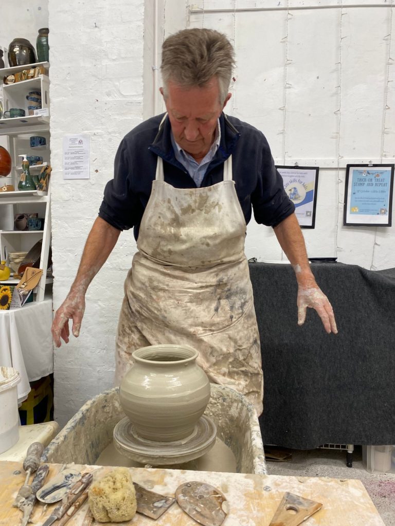 Throwing Demonstration at City Arts, Newbury.