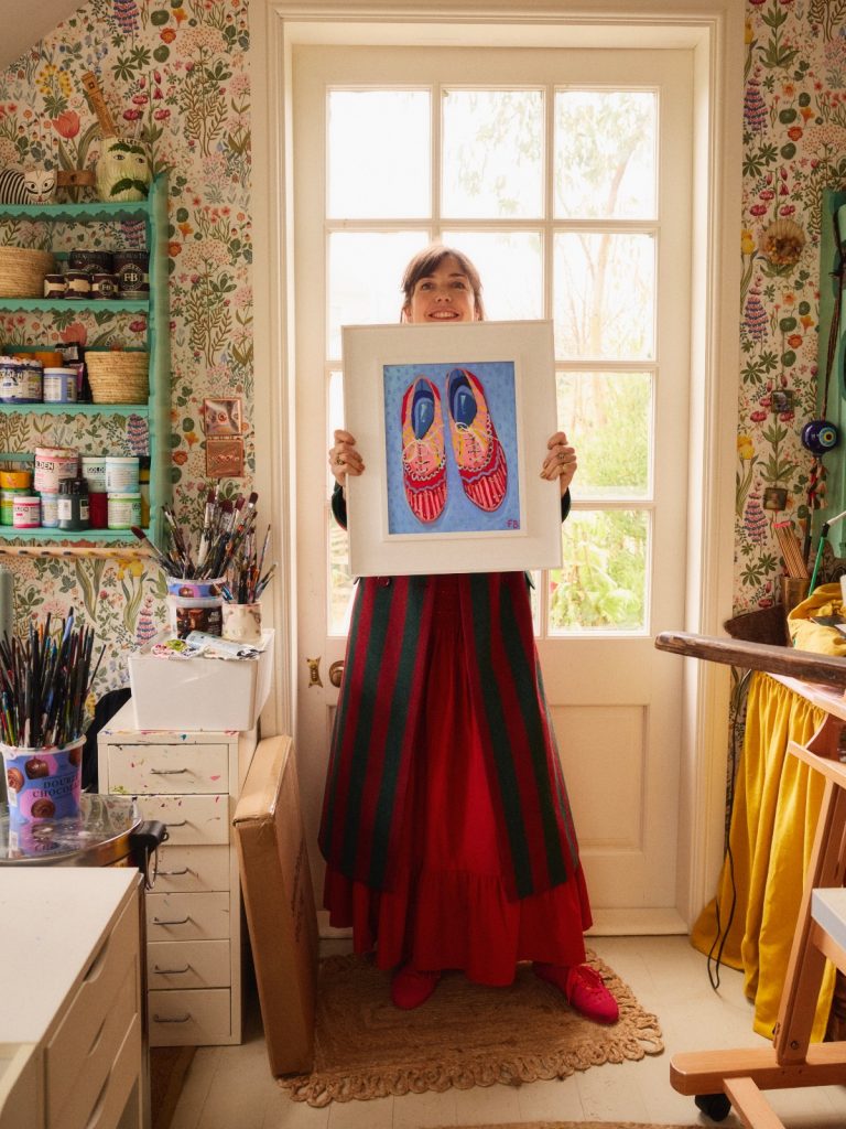 Freya in her Studio/ Photo by Alex Bramall
