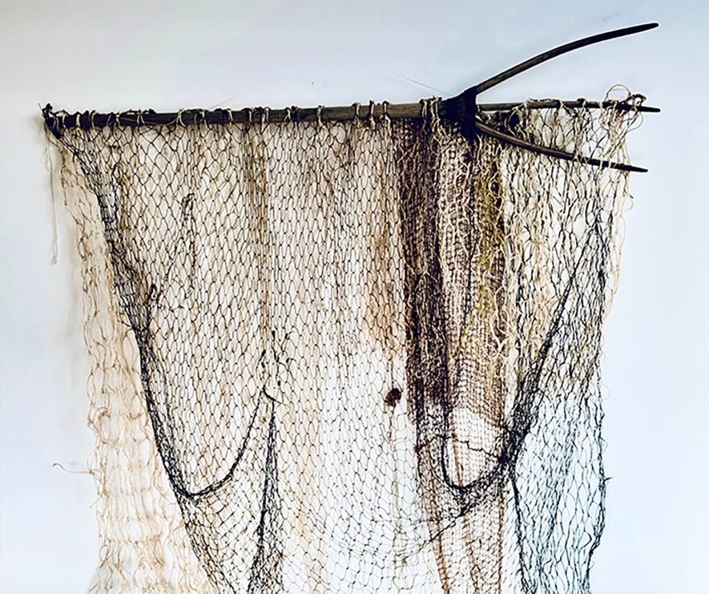 Nothing is lost / Found and made objects, various yarns / 220 (var) x 165 x 10 cos