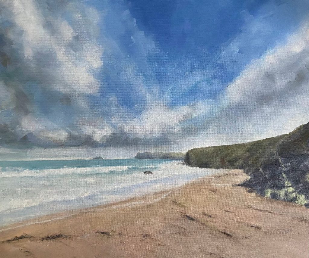 Greenaway towards Pentire Point  / Oil  / 50 x 40 cm